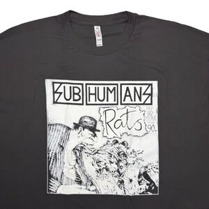 Subhumans rats music band retro shirt